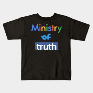 1984 Ministry of Truth Anti Social Media Big Tech Propaganda Kids T-Shirt